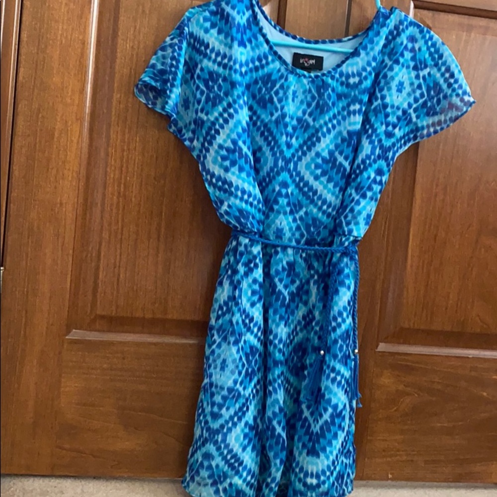 blue tunic dress